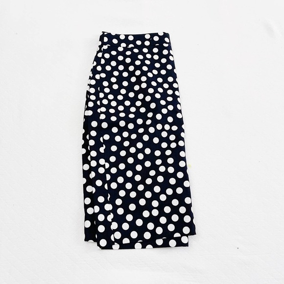 J. Crew Polka Dot Pencil Skirt 100% Cotton MINT SZ0 - Picture 2 of 8
